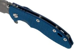 Rick Hinderer XM-18 3.5" Skinny Harpoon Spanto Battle Blue, Blue-Black G10 Couteau De Poche -Victorinox Boutique HRK XM1835 SHP BB BB 07 rick hinderer knives