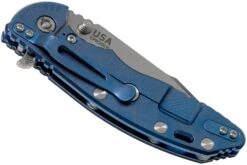 Rick Hinderer XM-18 3.5" Skinny Harpoon Spanto Stonewash, Blue-Black G10 Couteau De Poche -Victorinox Boutique HRK XM1835 SHP SB BK 04 rick hinderer knives