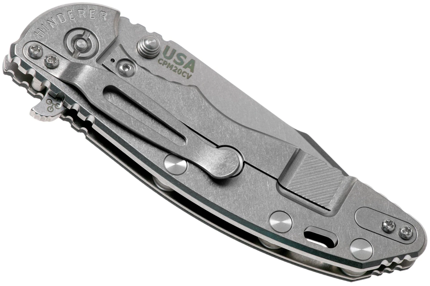 Rick Hinderer XM-18 3.5" Skinny Harpoon Spanto Stonewash, Black G10 Couteau De Poche 6 Rick Hinderer XM-18 3.5" Skinny Harpoon Spanto Stonewash, Black G10 Couteau De Poche – Image 4