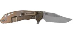 Rick Hinderer XM-24 4” Bowie, CPM 20CV, Stonewashed Bronze, OD Green G10 Couteau De Poche -Victorinox Boutique HRK XM24 BW SWB OD 02 rick hinderer knives