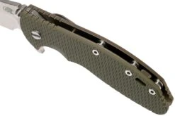 Rick Hinderer XM-24 4” Bowie, CPM 20CV, Stonewashed Bronze, OD Green G10 Couteau De Poche -Victorinox Boutique HRK XM24 BW SWB OD 07 rick hinderer knives