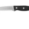 J.E. Made BushCraft ScandiGrind, Black Micarta Couteau De Bushcraft -Victorinox Boutique JM BU SG SW 01 jemade