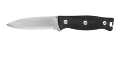 J.E. Made BushCraft ScandiGrind, Black Micarta Couteau De Bushcraft