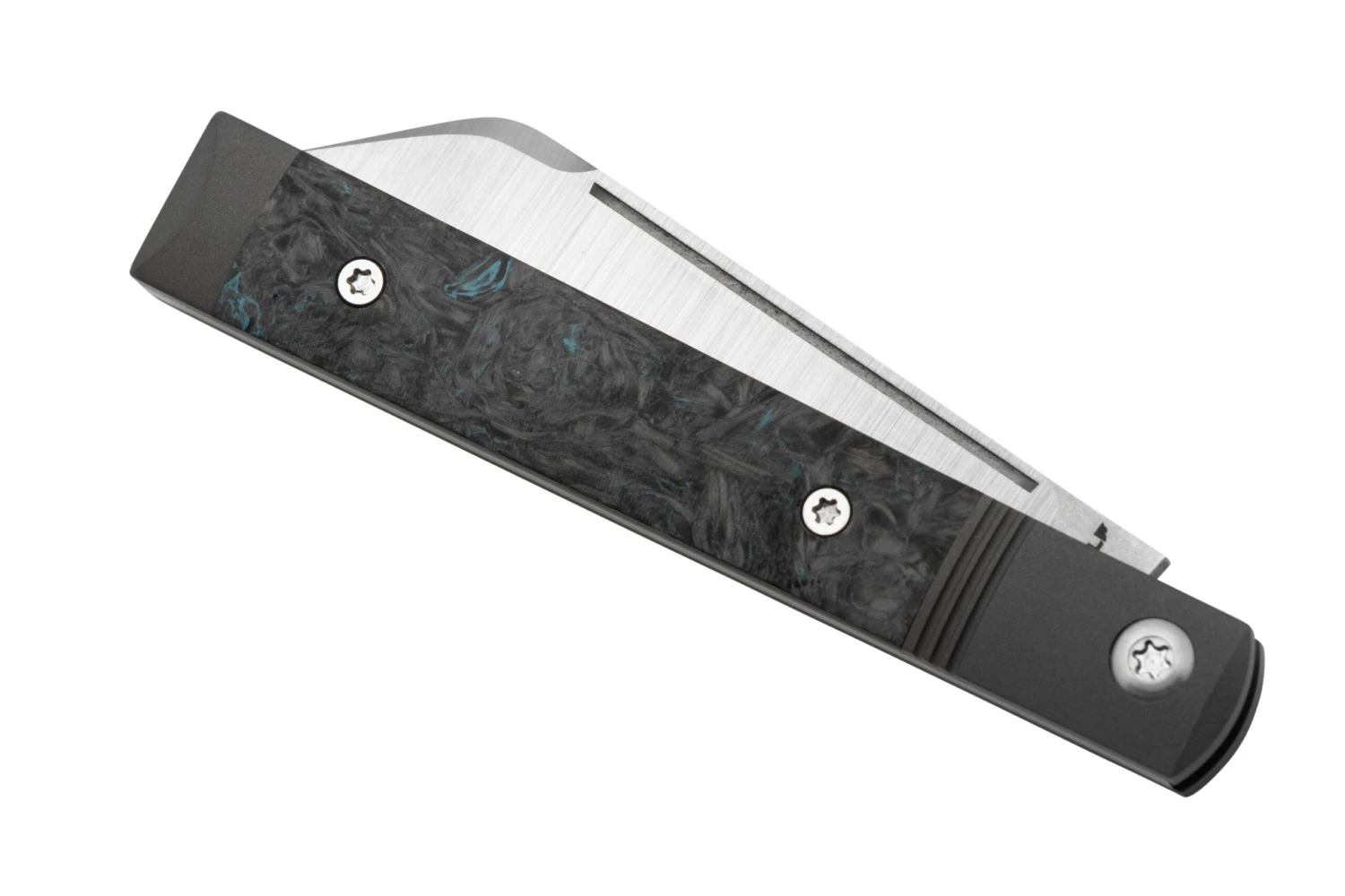 Jack Wolf Feelgood Jack FEELG-01-DMB Fat Carbon Dark Matter Blue, Couteau De Poche 8 Jack Wolf Feelgood Jack FEELG-01-DMB Fat Carbon Dark Matter Blue, Couteau De Poche – Image 6