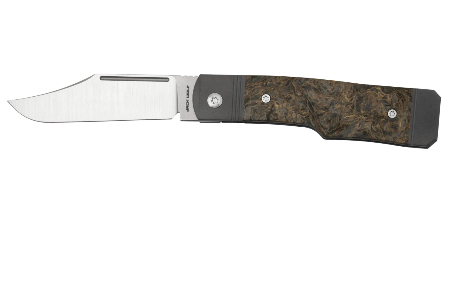 Jack Wolf Gunslinger Jack GUNS-01-FCDMG Fat Carbon Dark Matter Gold, Couteau De Poche 3 Jack Wolf Gunslinger Jack GUNS-01-FCDMG Fat Carbon Dark Matter Gold, Couteau De Poche