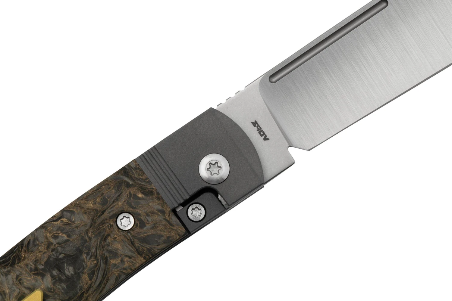 Jack Wolf Gunslinger Jack GUNS-01-FCDMG Fat Carbon Dark Matter Gold, Couteau De Poche 7 Jack Wolf Gunslinger Jack GUNS-01-FCDMG Fat Carbon Dark Matter Gold, Couteau De Poche – Image 5