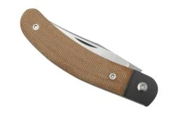 Jack Wolf Javelina Jack, JAVEL-01-NAT, Natural Canvas Micarta, Couteau De Poche Slipjoint -Victorinox Boutique JW JAVEL 01 NAT 06 jackwolf