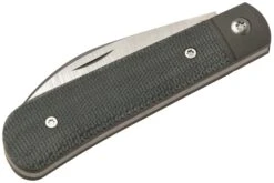 Jack Wolf Laid Back Jack, Black Canvas Micarta LAIDB-01-BLK Couteau De Poche Slipjoint -Victorinox Boutique JW LAIDB 01 BLK 06 jackwolf