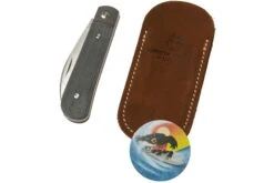 Jack Wolf Laid Back Jack, Black Canvas Micarta LAIDB-01-BLK Couteau De Poche Slipjoint -Victorinox Boutique JW LAIDB 01 BLK 07 jackwolf