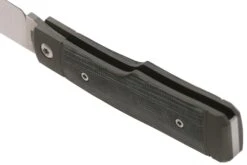 Jack Wolf Sharpshooter Jack, Black Canvas Micarta SHSH-MBK Couteau De Poche Slipjoint -Victorinox Boutique JW SHSH MBK 06 jackwolf