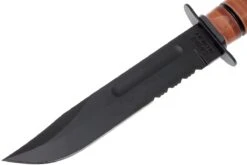 KA-BAR USMC 1218 Partiellement Dentelé, Cuir, étui En Cuir -Victorinox Boutique KA1218 02 ka bar ka1218 02