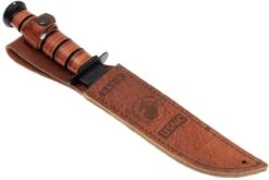 KA-BAR USMC 1218 Partiellement Dentelé, Cuir, étui En Cuir -Victorinox Boutique KA1218 06 ka bar ka1218 06