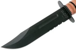 KA-BAR U.S. Army Knife 1219 Couteau à Lame Fixe Partiellement Dentelé, étui En Cuir -Victorinox Boutique KA1219 03 ka bar