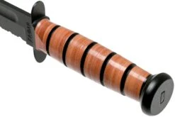 KA-BAR U.S. Army Knife 1219 Couteau à Lame Fixe Partiellement Dentelé, étui En Cuir -Victorinox Boutique KA1219 05 ka bar