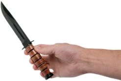 KA-BAR Short 1261 Couteau à Lame Fixe Partiellement Dentelé, étui En Cuir -Victorinox Boutique KA1261 06 ka bar