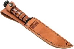 KA-BAR Short 1261 Couteau à Lame Fixe Partiellement Dentelé, étui En Cuir -Victorinox Boutique KA1261 07 ka bar