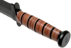 KA-BAR Big Brother 2217 Couteau à Lame Fixe Partiellement Dentelé, étui En Cuir -Victorinox Boutique KA2217 04 ka bar