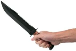 KA-BAR Big Brother 2217 Couteau à Lame Fixe Partiellement Dentelé, étui En Cuir -Victorinox Boutique KA2217 06 ka bar