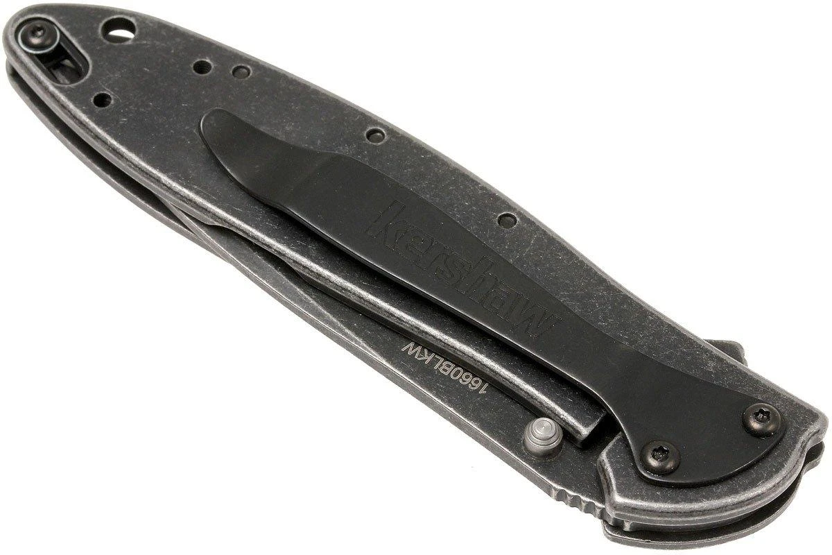 Kershaw Leek 1660BLKW Plain Edge, Noir 6 Kershaw Leek 1660BLKW Plain Edge, Noir – Image 4