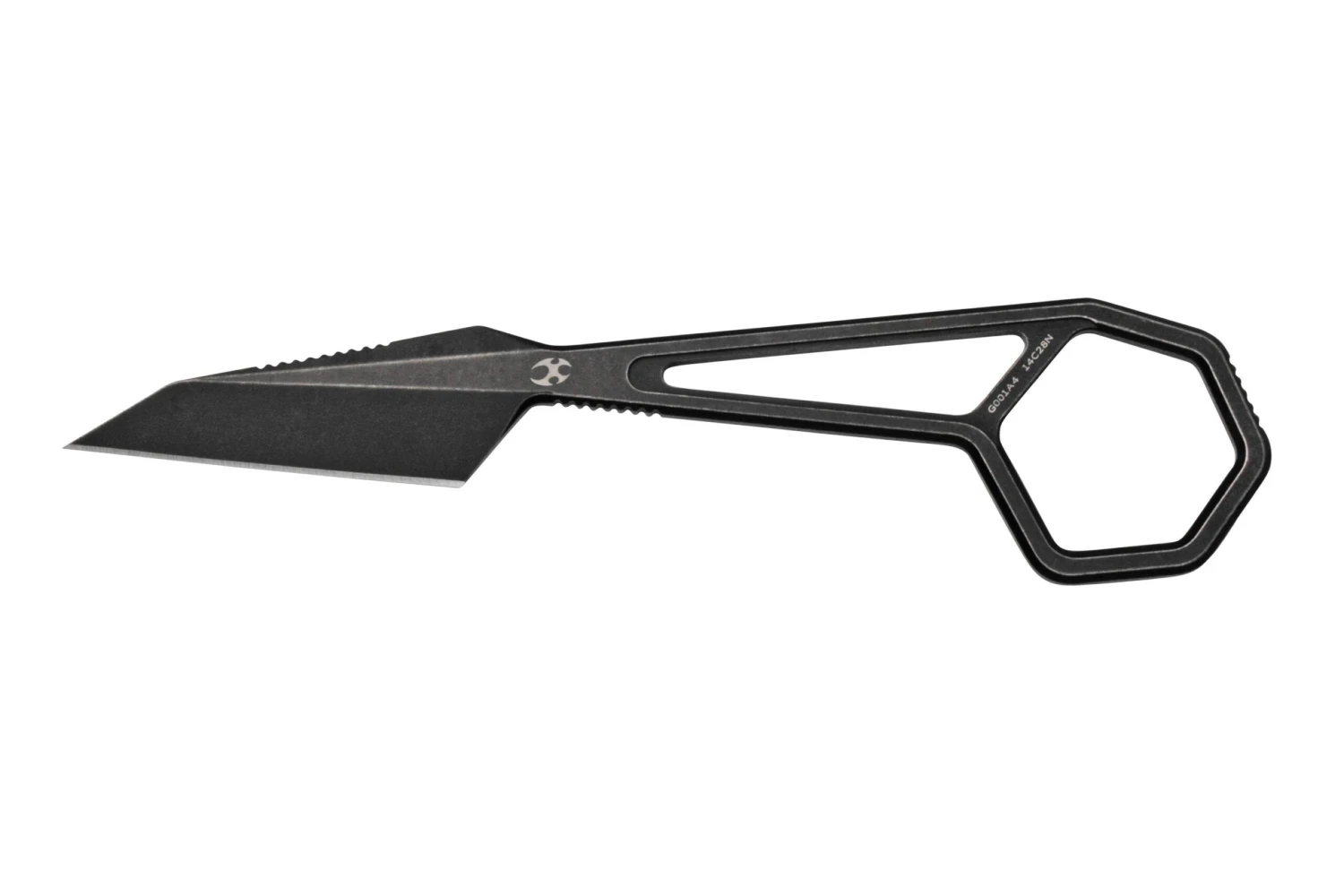 Kansept Hex G0001A4 Black Coating 14C28N, Couteau De Cou, Ostap Hel Design 3 Kansept Hex G0001A4 Black Coating 14C28N, Couteau De Cou, Ostap Hel Design