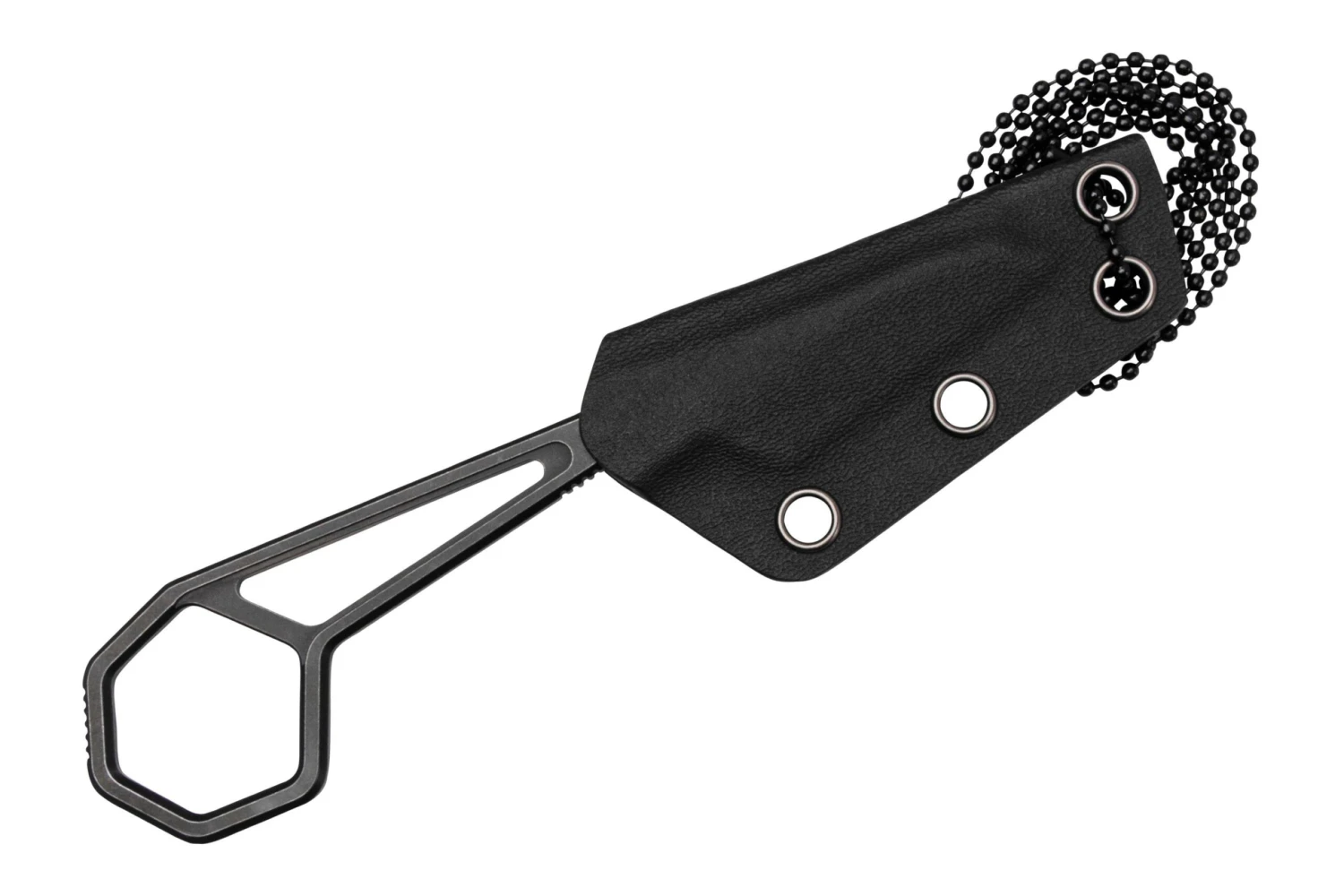 Kansept Hex G0001A4 Black Coating 14C28N, Couteau De Cou, Ostap Hel Design 7 Kansept Hex G0001A4 Black Coating 14C28N, Couteau De Cou, Ostap Hel Design – Image 5