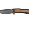 Kansept Kratos K1024A8 Black, Brown Micarta, Couteau De Poche, Ostap Hel Design