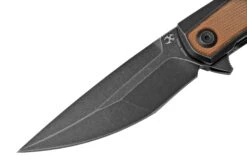 Kansept Kratos K1024A8 Black, Brown Micarta, Couteau De Poche, Ostap Hel Design -Victorinox Boutique KSK1024A8 03 kansept