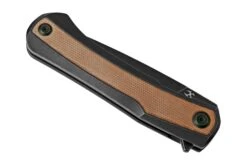 Kansept Kratos K1024A8 Black, Brown Micarta, Couteau De Poche, Ostap Hel Design -Victorinox Boutique KSK1024A8 06 kansept
