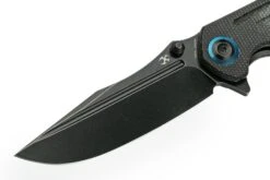 Kansept Pretatout T1032A2 Blackwashed 154CM, Black Micarta Couteau De Poche, Kmaxrom Design -Victorinox Boutique KST1032A2 03 kansept