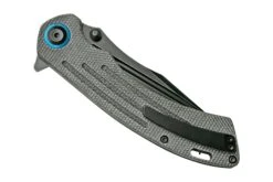 Kansept Pretatout T1032A2 Blackwashed 154CM, Black Micarta Couteau De Poche, Kmaxrom Design -Victorinox Boutique KST1032A2 04 kansept