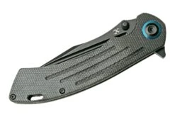 Kansept Pretatout T1032A2 Blackwashed 154CM, Black Micarta Couteau De Poche, Kmaxrom Design -Victorinox Boutique KST1032A2 05 kansept