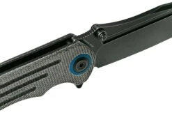 Kansept Pretatout T1032A2 Blackwashed 154CM, Black Micarta Couteau De Poche, Kmaxrom Design -Victorinox Boutique KST1032A2 07 kansept