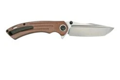 Kansept Pretatout T1032T1 Stonewashed Tanto 154CM, Brown Micarta Couteau De Poche, Kmaxrom Design -Victorinox Boutique KST1032T1 02 kansept