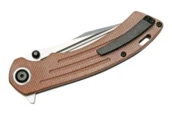 Kansept Pretatout T1032T1 Stonewashed Tanto 154CM, Brown Micarta Couteau De Poche, Kmaxrom Design -Victorinox Boutique KST1032T1 04 kansept