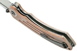 Kansept Pretatout T1032T1 Stonewashed Tanto 154CM, Brown Micarta Couteau De Poche, Kmaxrom Design -Victorinox Boutique KST1032T1 05 kansept