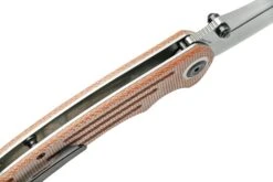 Kansept Pretatout T1032T1 Stonewashed Tanto 154CM, Brown Micarta Couteau De Poche, Kmaxrom Design -Victorinox Boutique KST1032T1 06 kansept