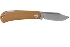 Kansept Wedge T2026B9 Yellow Brown G10 Couteau De Poche, Nick Swan Design -Victorinox Boutique KST2026B9 02 kansept