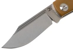 Kansept Wedge T2026B9 Yellow Brown G10 Couteau De Poche, Nick Swan Design -Victorinox Boutique KST2026B9 03 kansept