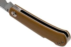 Kansept Wedge T2026B9 Yellow Brown G10 Couteau De Poche, Nick Swan Design -Victorinox Boutique KST2026B9 05 kansept