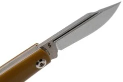 Kansept Wedge T2026B9 Yellow Brown G10 Couteau De Poche, Nick Swan Design -Victorinox Boutique KST2026B9 06 kansept