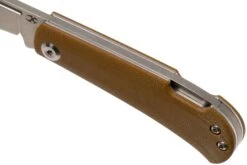 Kansept Wedge T2026B9 Yellow Brown G10 Couteau De Poche, Nick Swan Design -Victorinox Boutique KST2026B9 07 kansept