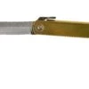 Higonokami Couteau De Poche 5 Cm HIGO75BRS, Acier Carbone SK, Laiton