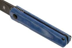 Kizer Feist V3499C2 Blackwashed 154CM, Denim Blue Micarta, Couteau De Poche, Justin Lundquist Design -Victorinox Boutique KZV3499C2 07 kizer