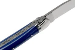 Forge De Laguiole 1211INTCBLEB 11cm, Micarta Bleu, Couteau Laguiole -Victorinox Boutique LA1211INTCBLEB 06 forge de laguiole