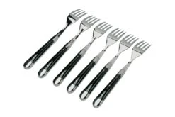 Forge De Laguiole FE62MINBF Set De 6 Fourchettes De Table, Polies, Corne De Buffle -Victorinox Boutique LAFE62MINBF 02 forgelaguiole