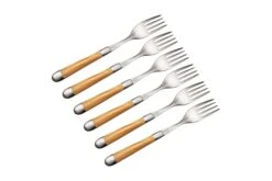 Forge De Laguiole FE62MINOL Set De 6 Fourchettes De Table, Mattes, Bois D'olivier -Victorinox Boutique LAFE62MINOL 02 forgedelagiuole