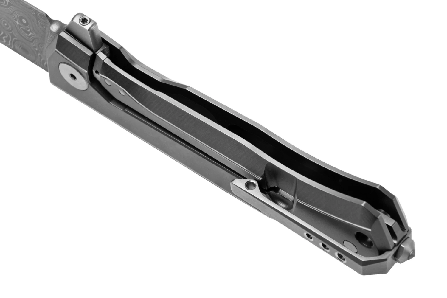 LionSteel Myto Damascus, Grey Titanium MT01D-GY Couteau De Poche, Molletta Design 7 LionSteel Myto Damascus, Grey Titanium MT01D-GY Couteau De Poche, Molletta Design – Image 5