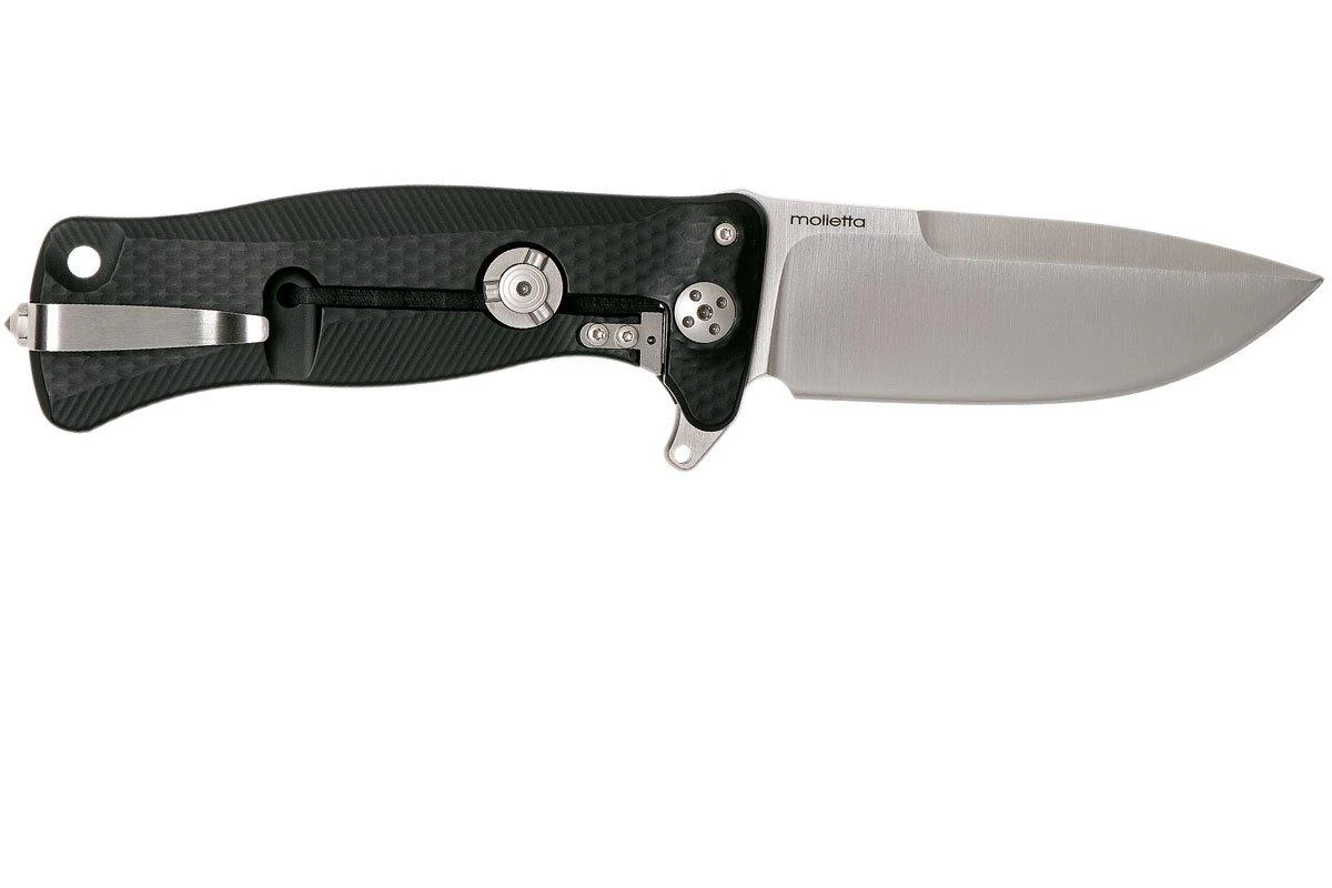 LionSteel SR11 Aluminum Black, Satin Blade, SR11 A BS Couteau De Poche 4 LionSteel SR11 Aluminum Black, Satin Blade, SR11 A BS Couteau De Poche – Image 2
