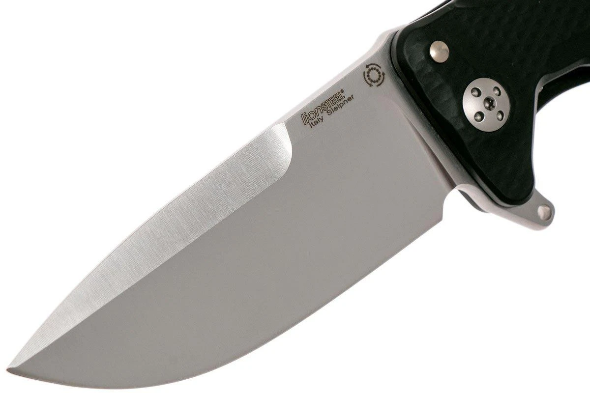 LionSteel SR11 Aluminum Black, Satin Blade, SR11 A BS Couteau De Poche 5 LionSteel SR11 Aluminum Black, Satin Blade, SR11 A BS Couteau De Poche – Image 3