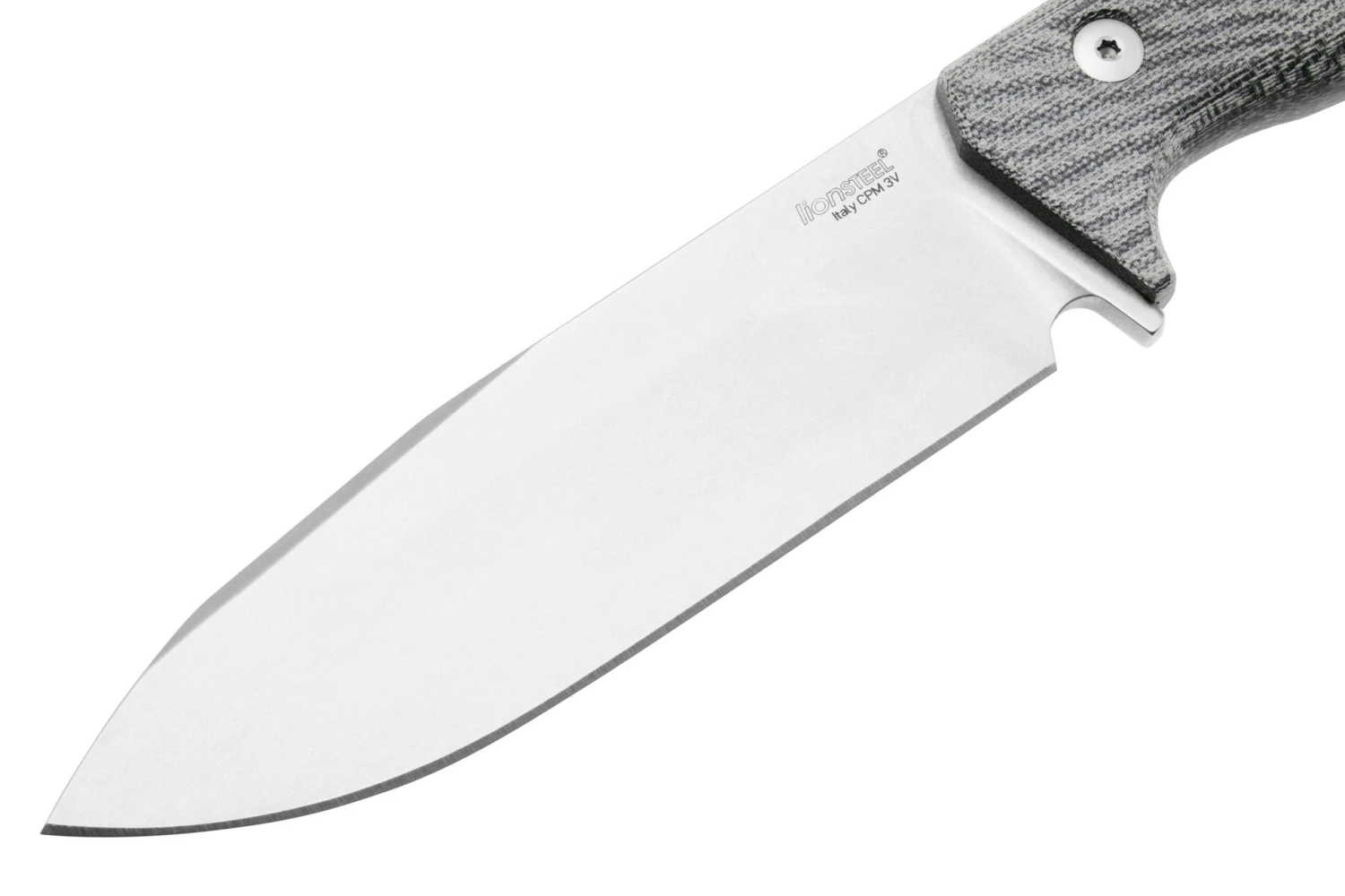 Lionsteel T6 Satin, Black Canvas Micarta T6-CVB Couteau Fixe 5 Lionsteel T6 Satin, Black Canvas Micarta T6-CVB Couteau Fixe – Image 3